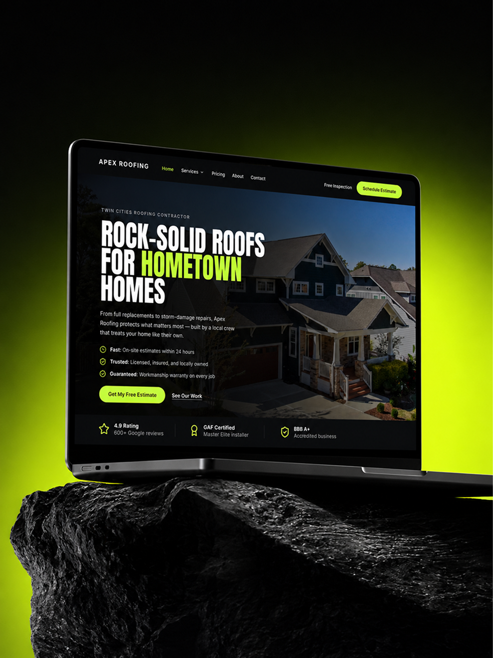A premium website we built for a client, free